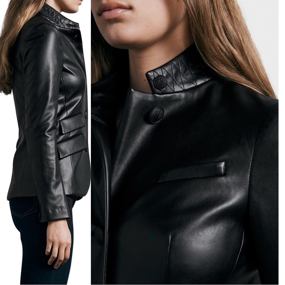 Rag and Bone military faux leather jacket - Picture 2 of 7